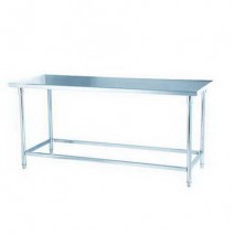2200X700MM Round Tubes Stainless Steel Commercial Work Table TT-BC337H