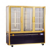 Gold Swing Glass Door Beverage Cake Refrigerator Cabinet TT-BC126