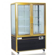 Gold Swing Glass Door Beverage Cake Refrigerator Cabinet TT-BC125
