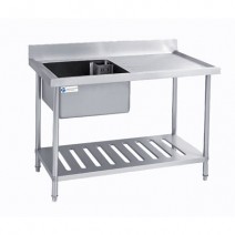 L1200XW700 MM with Undershelf Single Compartment Commercial Sink TT-BC306A-2