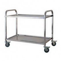 2 Shelf 750X400X835 MM Square Tube Stainless Steel Utility Cart TT-BU101C