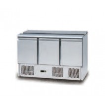 Length 1365mm 3 Doors Stainless Steel Mega Top Salad Prep Refrigerator TT-BC280E-2