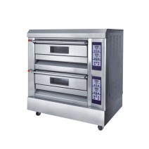 2 Decks 14KW 400℃ CE Front S/S Commercial Electric Pizza Oven TT-O39CP