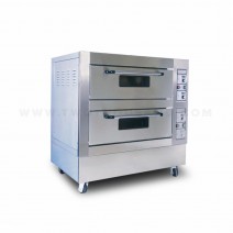 2 Layer 4 Dishes Front Stainless Steel Commercial Electric Bake Oven TT-O43B