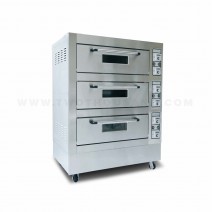 3 Layer 6 Dishes Front Stainless Steel Commercial Electric Bake Oven TT-O43C