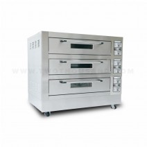 3 Layer 9 Dishes Front Stainless Steel Commercial Electric Bake Oven TT-O43D