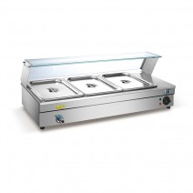 3 Pans Electric Glass Cover Counter Top Bain Marie TT-WE1243