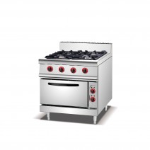 Commercial Range with 4 Burners Gas Hot Plate and 1 Electric Oven TT-WE157D