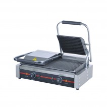 Grooved Top and Bottom CE Commercial Panini Griddle TT-WE174B