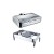 Glass Top Rectangular Stainless Steel Chafing Dish TT-YD-4012