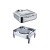 Glass Top Stainless Steel Square Chafing Dish TT-YD-4022