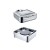 Glass Top Stainless Steel Square Chafing Dishes TT-YD-4024