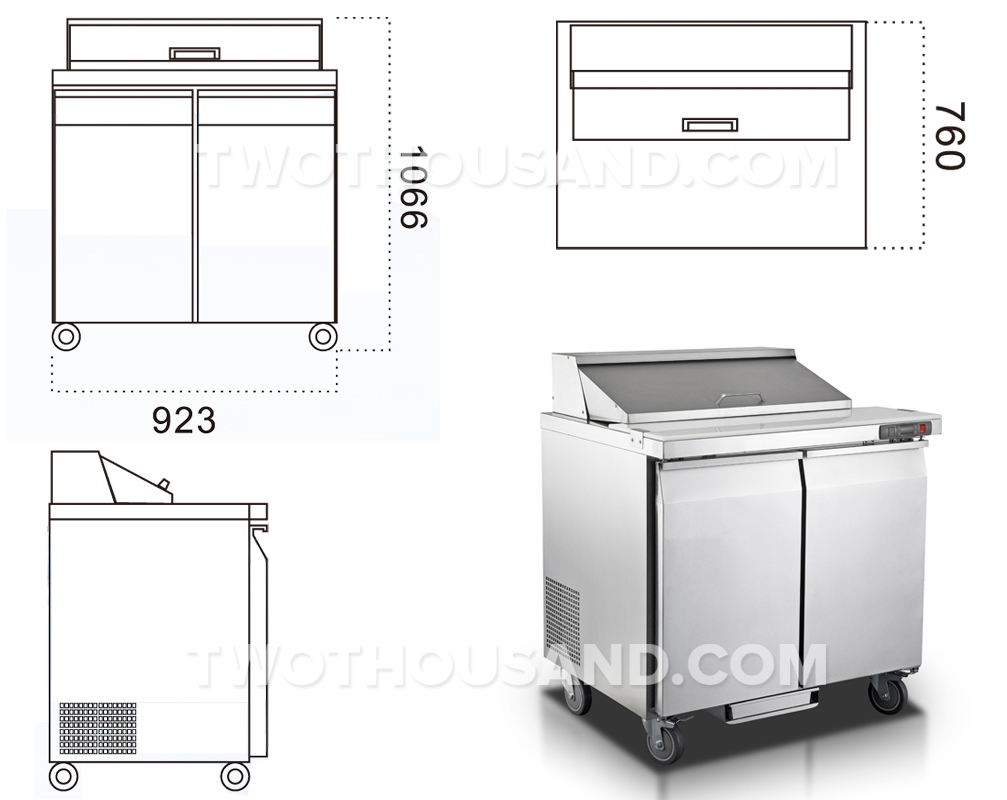 The Design Of Under Counter Refrigerator