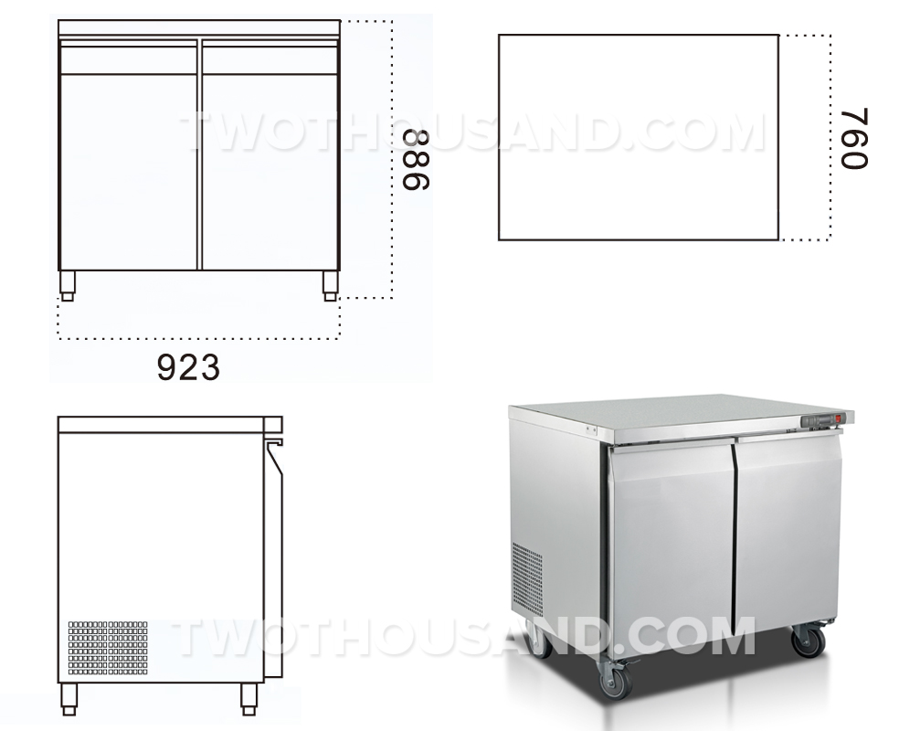 The Design Of Table Refrigerator TT-BC365R-1