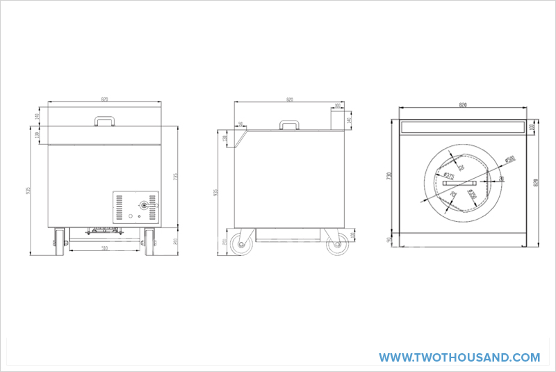 3Kw Aluminum Chamber Glass Top Square Electric Tandoor Oven TT-TO03E  Chinese restaurant equipment manufacturer and wholesaler