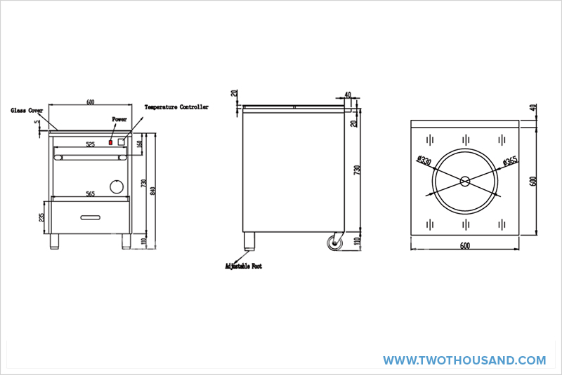 The Illustration of Electric Tandoor Oven TT-TO03E