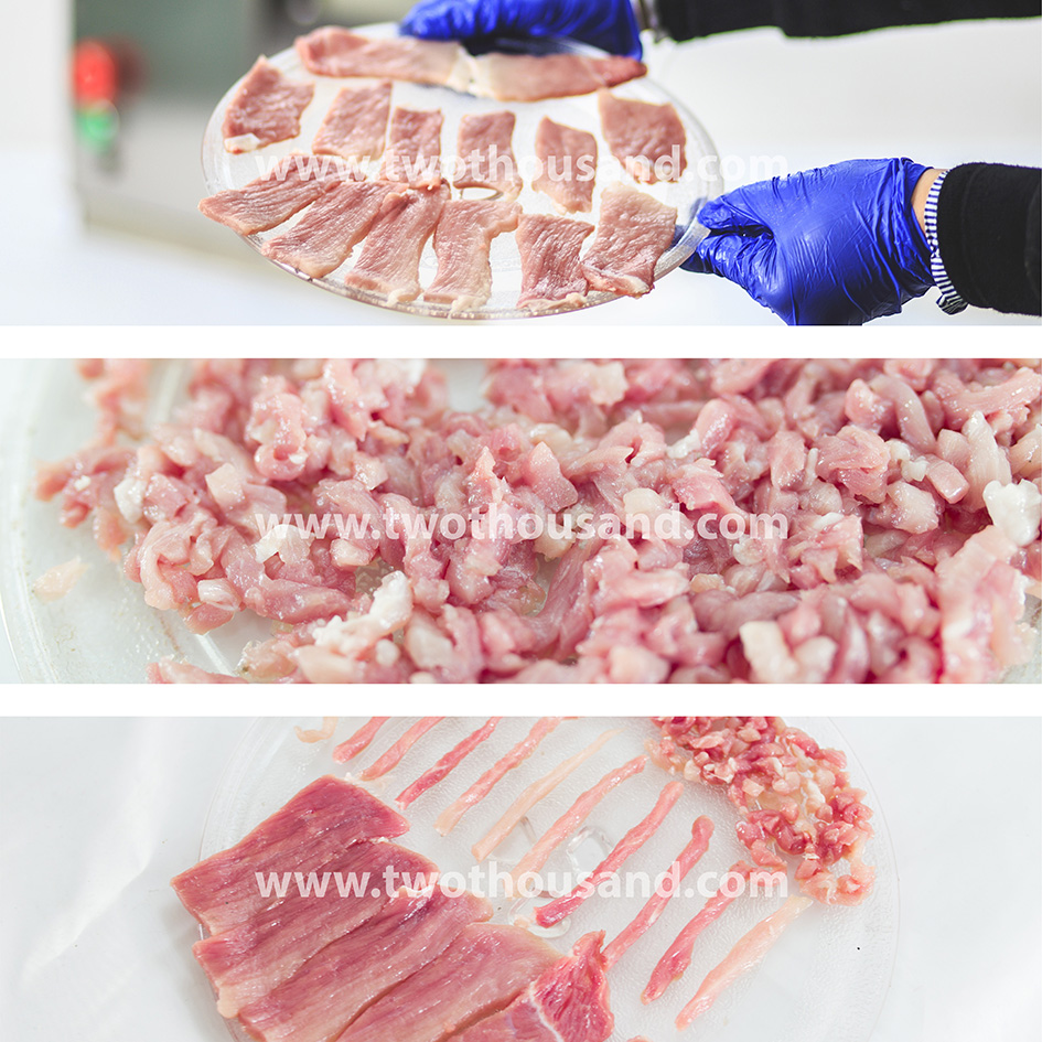 Fresh Meat Cut by Meat Cutting Machine