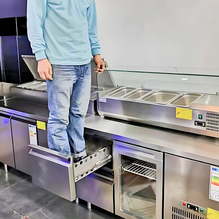 Stainless-Steel Refrigerated Tables