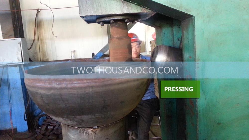 Pressing - We press the bowl in our factory